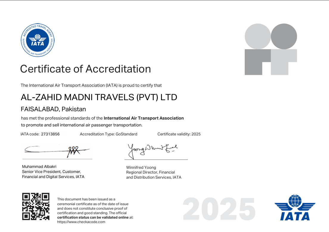 IATA Certificate